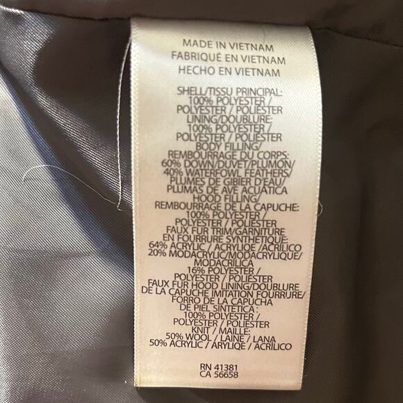 Lauren Ralph Lauren Women's Faux-Fur-Trim Hooded Down Puffer Coat XL Olive Green - Picture 11 of 12